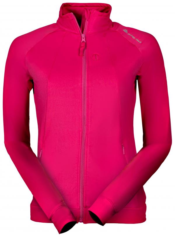 ALPINE PRO LALLA RŮŽOVÁ / FIALOVÁ Dámská Mikina XL