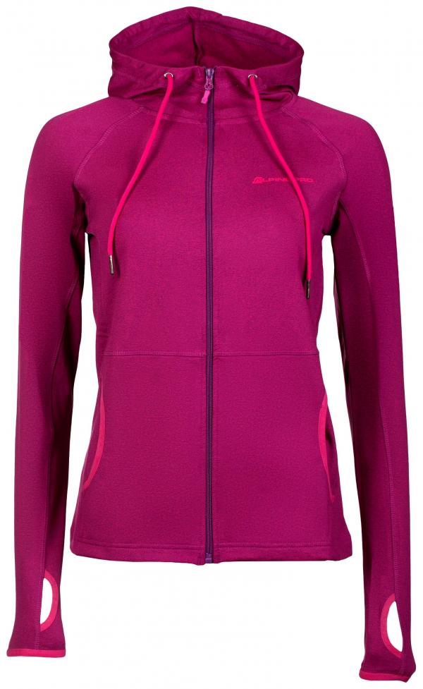 ALPINE PRO CASSA RŮŽOVÁ / FIALOVÁ Dámská Mikina XS