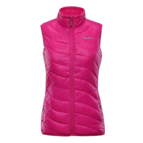 ALPINE PRO LUSSIERA 3 RŮŽOVÁ / FIALOVÁ Dámská Vesta L