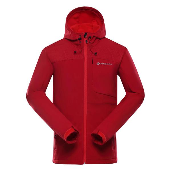 ALPINE PRO NOOTK 2 ORANŽOVÁ / ČERVENÁ Pánská Bunda XXL