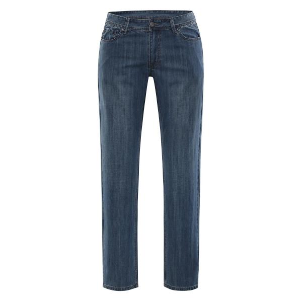 ALPINE PRO PAMP MODRÁ / TYRKYSOVĚ MODRÁ Pánské Kalhoty - jeans 50