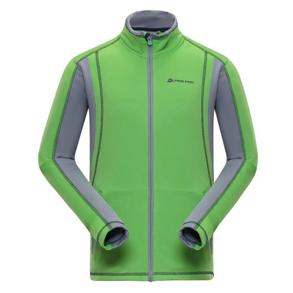 ALPINE PRO AGGEO 2 ZELENÁ / TYRKYSOVĚ ZELENÁ Pánská Mikina S