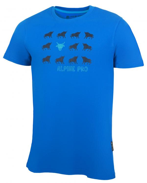 ALPINE PRO HEIDUC MODRÁ / TYRKYSOVĚ MODRÁ Pánské Triko S