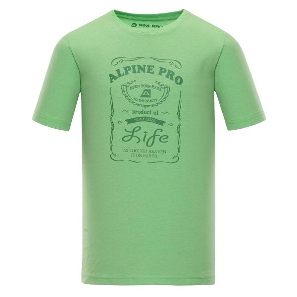ALPINE PRO AMIT 3 ZELENÁ / TYRKYSOVĚ ZELENÁ Pánské Triko XXXL