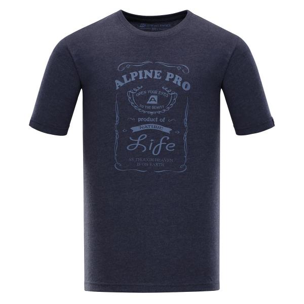 ALPINE PRO AMIT 3 MODRÁ / TYRKYSOVĚ MODRÁ Pánské Triko XXL