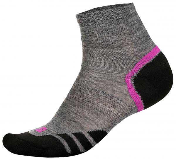 ALPINE PRO GENTIN RŮŽOVÁ / FIALOVÁ Unisex Ponožky L
