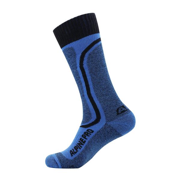 ALPINE PRO DIMITRI MODRÁ / TYRKYSOVĚ MODRÁ Unisex Ponožky S