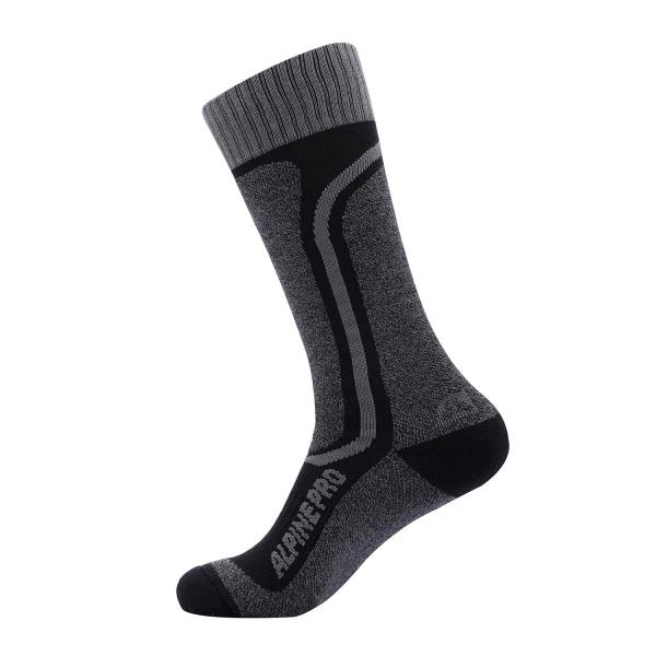 ALPINE PRO DIMITRI NEUTRÁLNÍ / ZEMITÁ Unisex Ponožky L