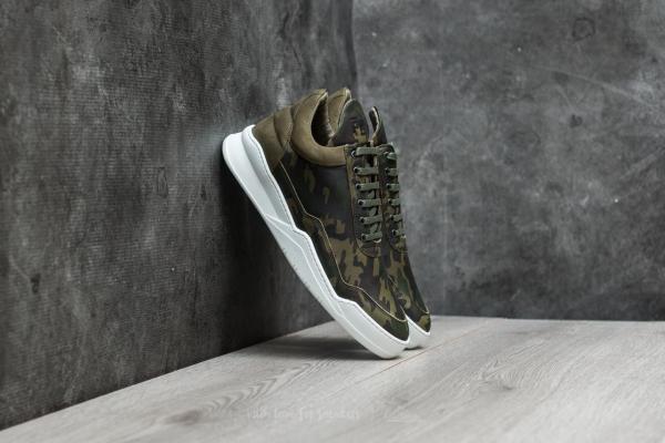 Filling Pieces Low Top Ghost Camo Green