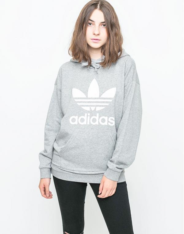 Mikina Adidas Originals Trefoil Medium Grey Heather