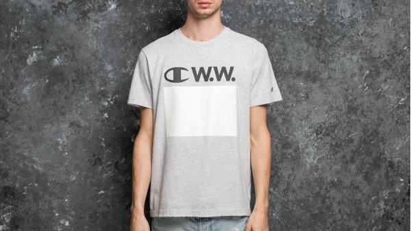Champion x WOOD WOOD Crewneck T-Shirt Oxford Grey