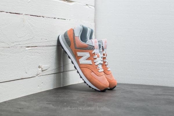 New Balance 574 Orange/ Grey/ White