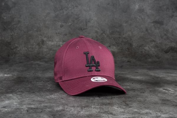 New Era 9Forty Women League Essential Los Angeles Dodgers Cap Maroon/ Black