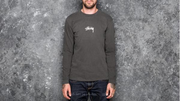 Stüssy Stock Pigment Dyed Longsleeve Tee Black