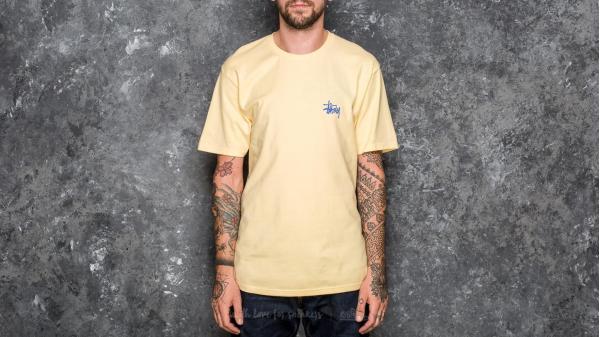 Stüssy Basic Tee Pale Yellow