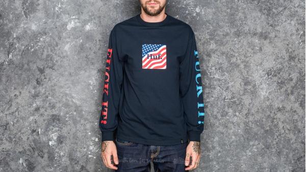 HUF Domestic Fuck It Longsleeve Tee Navy