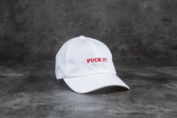 HUF Fuck It Dad Cap White
