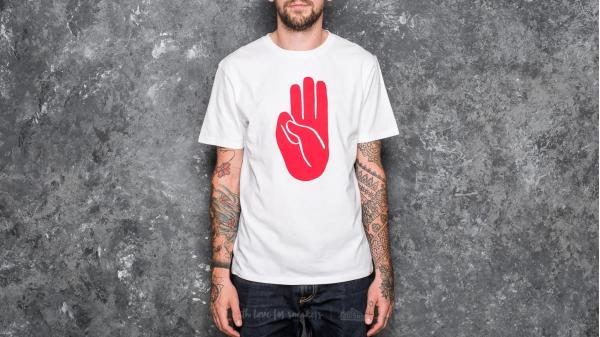 WOOD WOOD Hand T-Shirt White