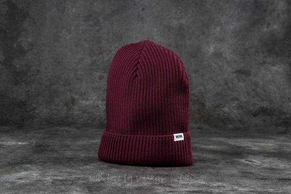 WOOD WOOD Henry Ribbed Beanie Burgundy