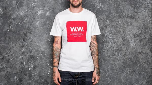 WOOD WOOD WW Square T-Shirt White