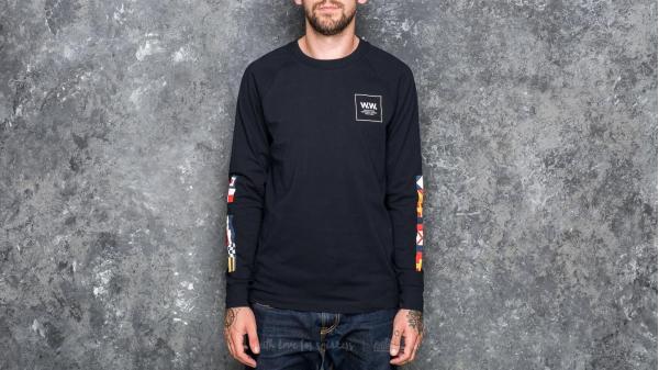 WOOD WOOD Han Longsleeve T-Shirt Navy