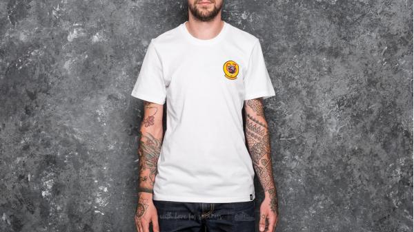 adidas Academy Tee White/ Black/ Bold Gold/ Scarlet