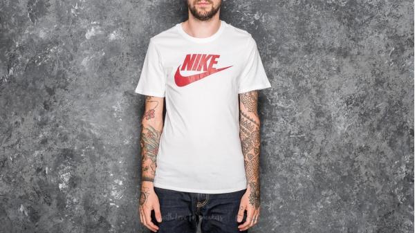 Nike Sportswear Icon Futura Tee White/ Maroon