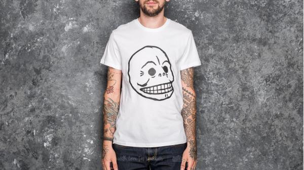 Cheap Monday Standard Skull Tee White