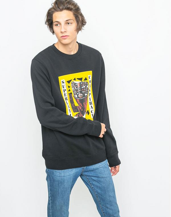 Mikina WeSC Miles Collage Black