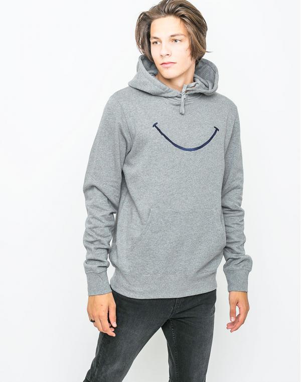 Mikina Loreak Smile Heather Grey