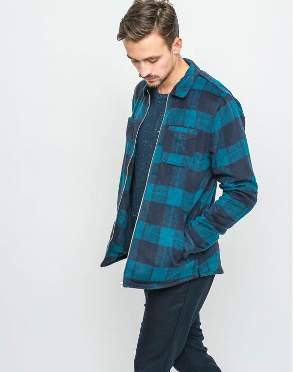 RVLT Shirt Check Blue XL