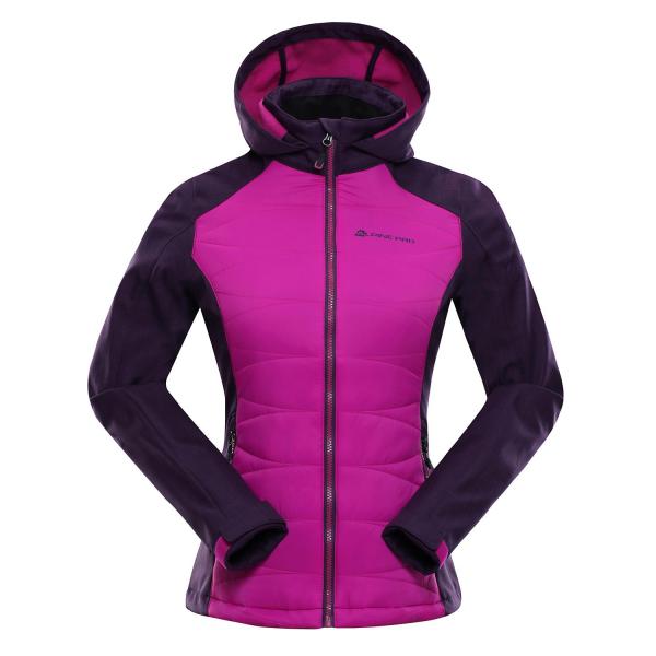 ALPINE PRO PERKA RŮŽOVÁ / FIALOVÁ Dámská Bunda XS