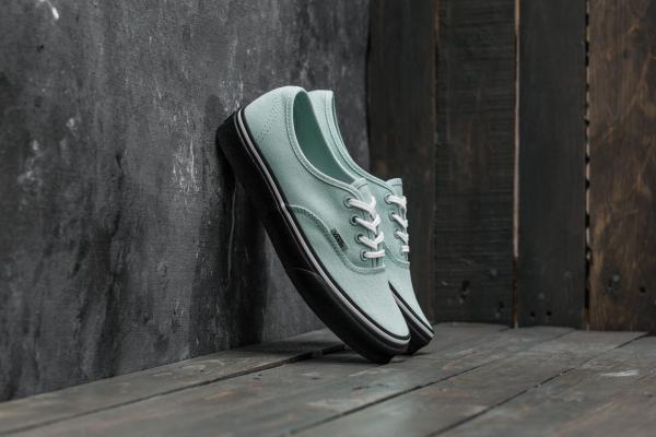 Vans Authentic (Black Outsole) Harbor Grey/ True White
