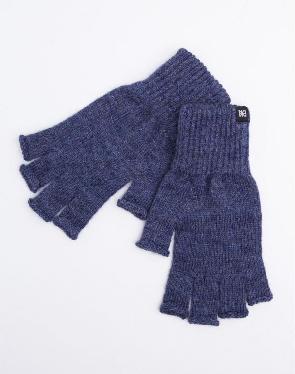 Makia Flag Wool Fingerless Blue
