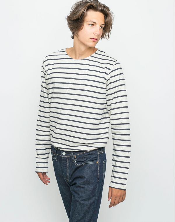 Mikina Makia Hamn Ecru - Black
