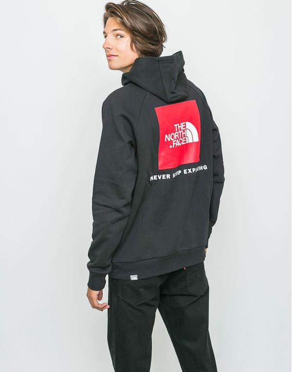 The North Face Raglan Red Box TNF Black L