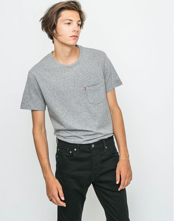 Jednobarevná Levi´s® Setin Sunset Pocket Medium Grey Heather