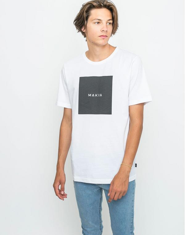 Logo tee Makia Square White