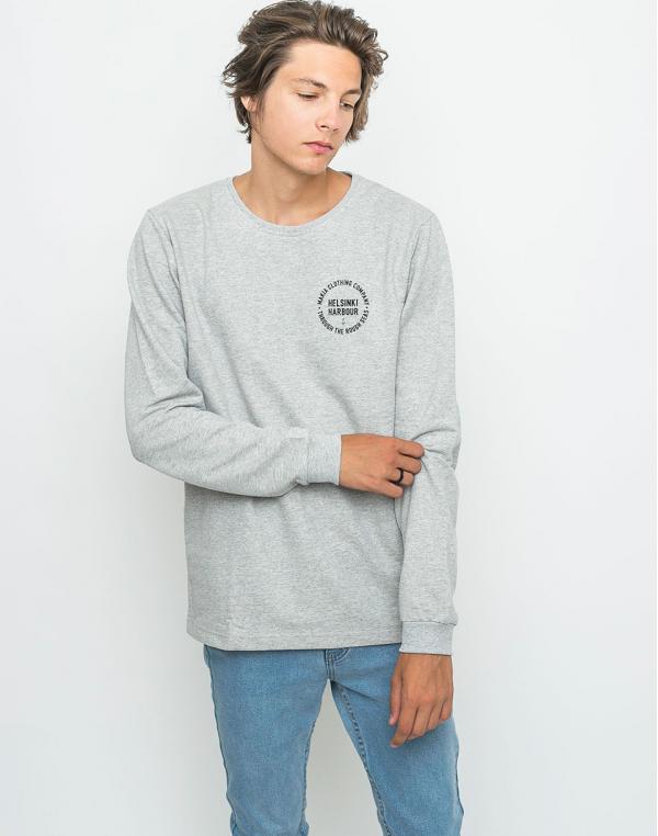 Mikina Makia Stamp Light Grey
