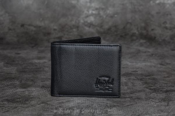 Herschel Supply Co. Hank + Leather Wallet Black