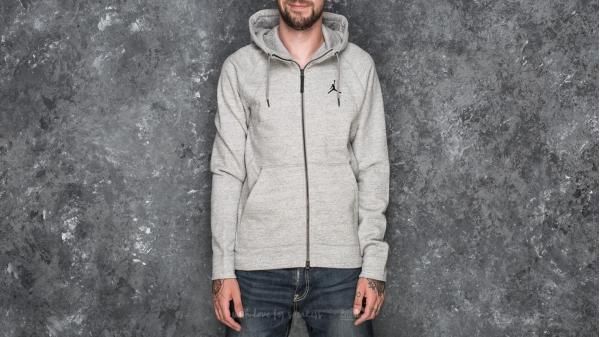 Jordan Sportswear Wings Full Zip Hoodie Dark Grey Heather/ Black