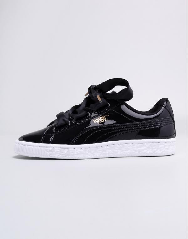 Puma Basket Heart Patent Puma Black/Puma Black 37