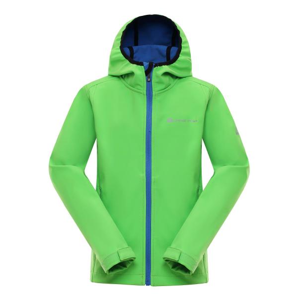 ALPINE PRO LODALO ZELENÁ / TYRKYSOVĚ ZELENÁ Dětská Bunda 140-146