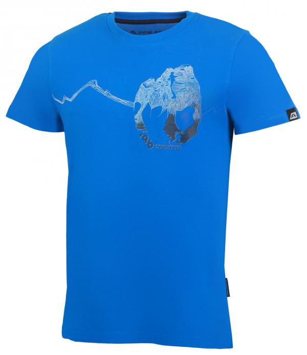 ALPINE PRO UNEG 3 MODRÁ / TYRKYSOVĚ MODRÁ Pánské Triko XXXL
