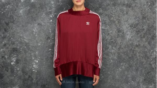adidas 3 Stripes Sweater Collegiate Burgundy