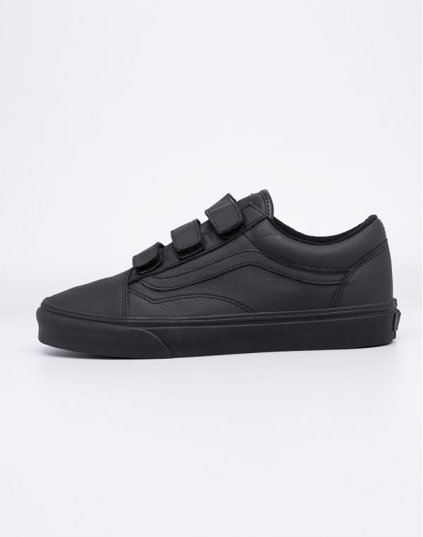 Sneakers - tenisky Vans Old Skool V Mono Leather Black