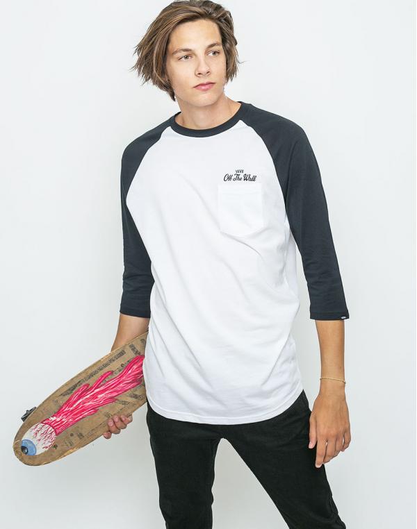 Triko Vans Original Lock Up White / Black