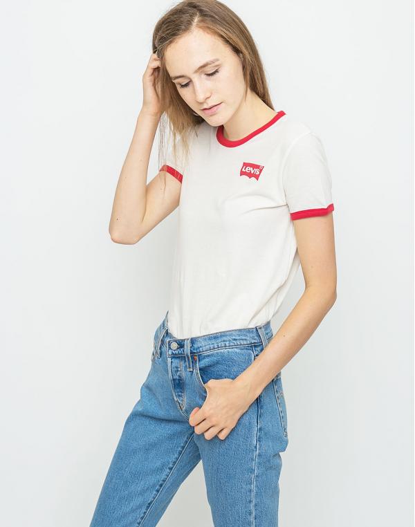 Logo tee Levi´s® Perfect Ringer Marshmallow