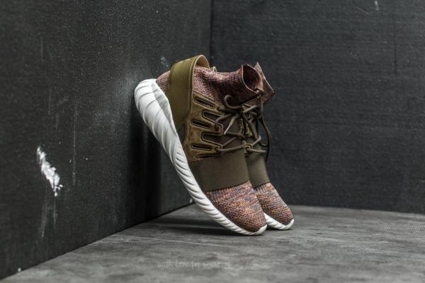 adidas Tubular Doom Primeknit Trace Olive/ Mystery Brown/ Crystal White