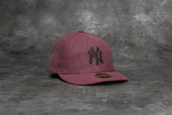 New Era 59Fifty Heather LP New York Yankees Cap Heather Maroon